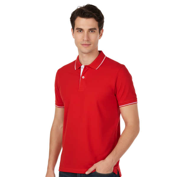 Polo T-Shirt with Tipping – 180 GSM (1)